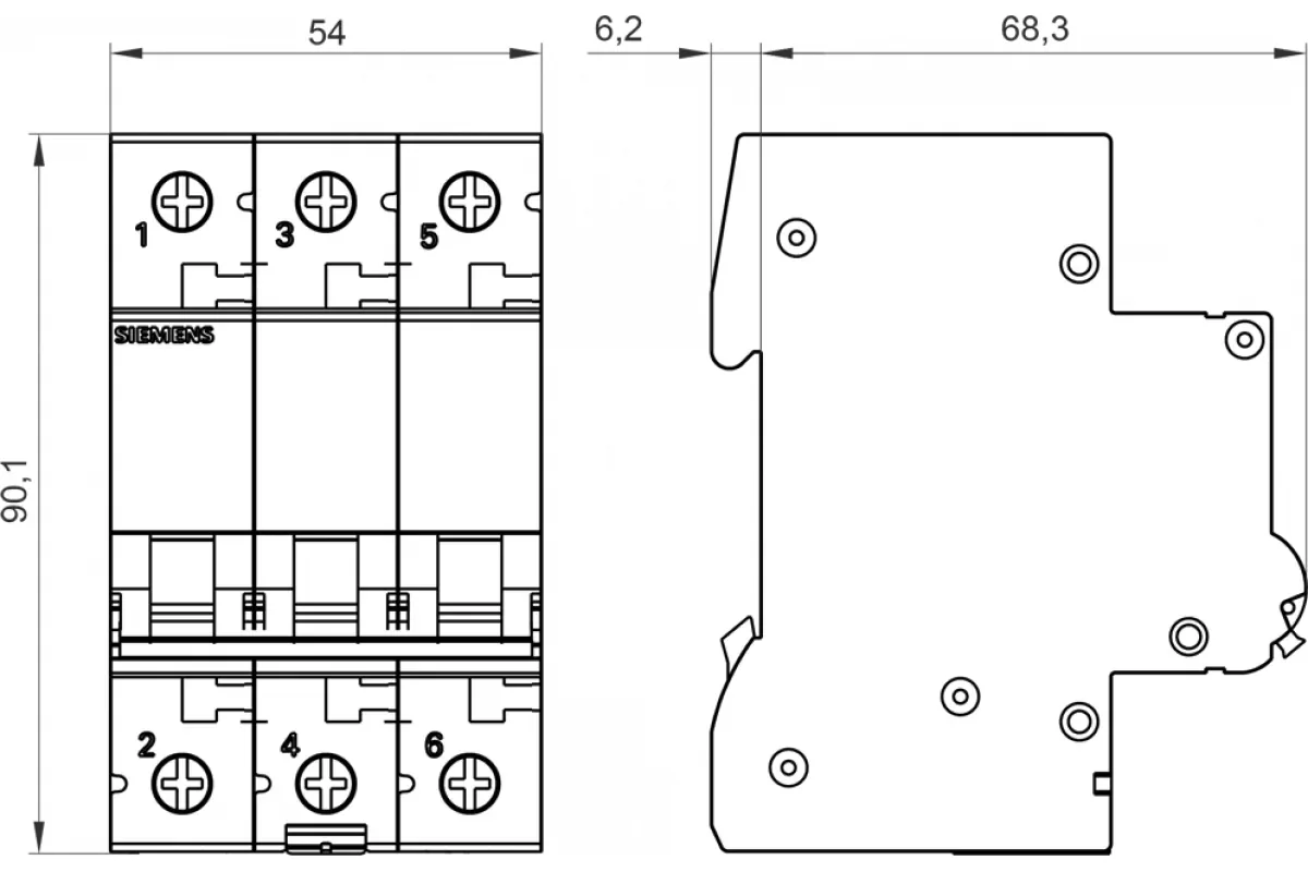 Siemens 5SL4301-7CC — компонент энергетического оборудования