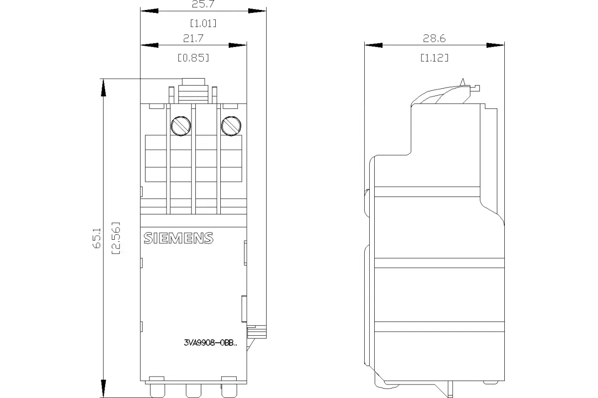 Siemens 3VA9977-0KC00 — Устройство связи принадлежность для любых выкатных устройств