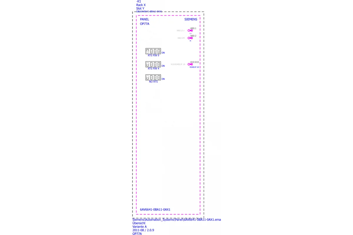 Siemens 6AV6641-0CA01-0AX1 — промышленный компонент