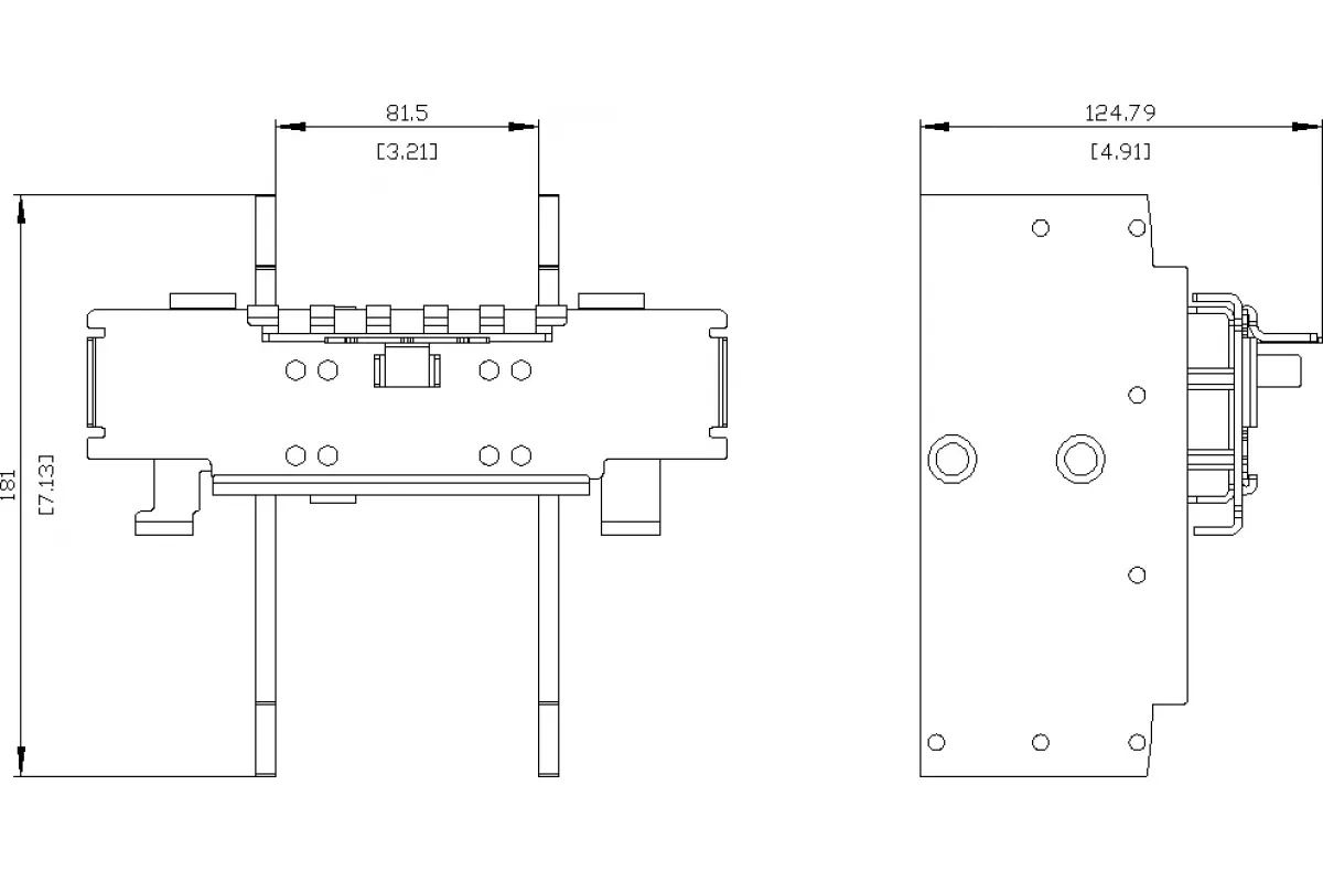 Siemens 3VA9147-0VF10 — Модуль для устройства блокировки перекидного рычага с тросом боудена принадлежность