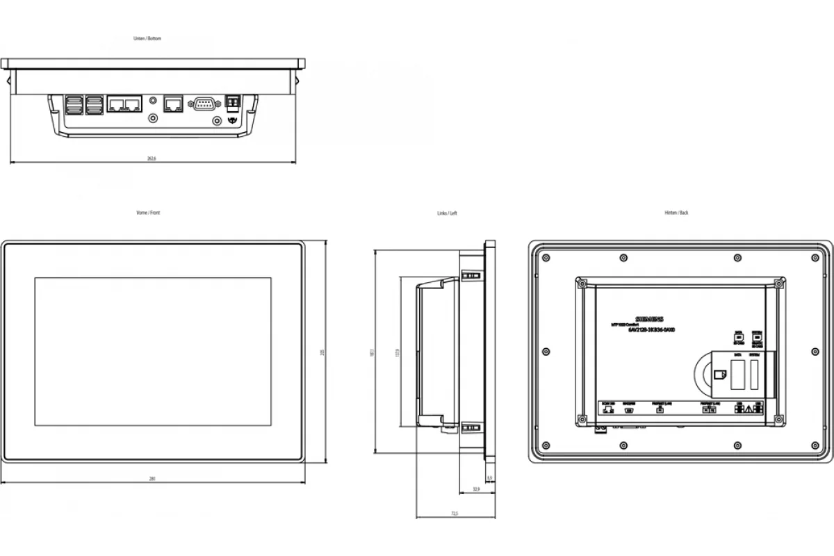 Siemens 6AV2128-3GB06-0AX0 — промышленный компонент