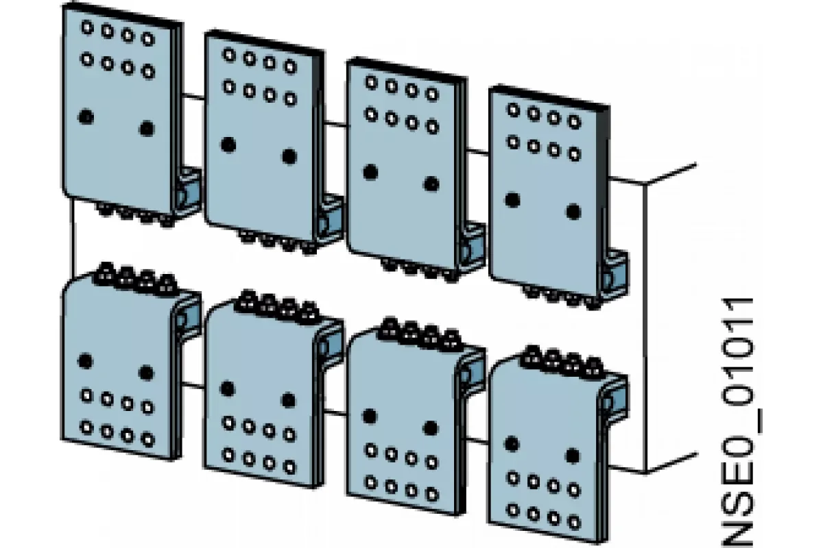 Siemens 3WL9111-0AN01-0AA0 — Фронтальное подсоединение снизу или сверху с 1 отверстием