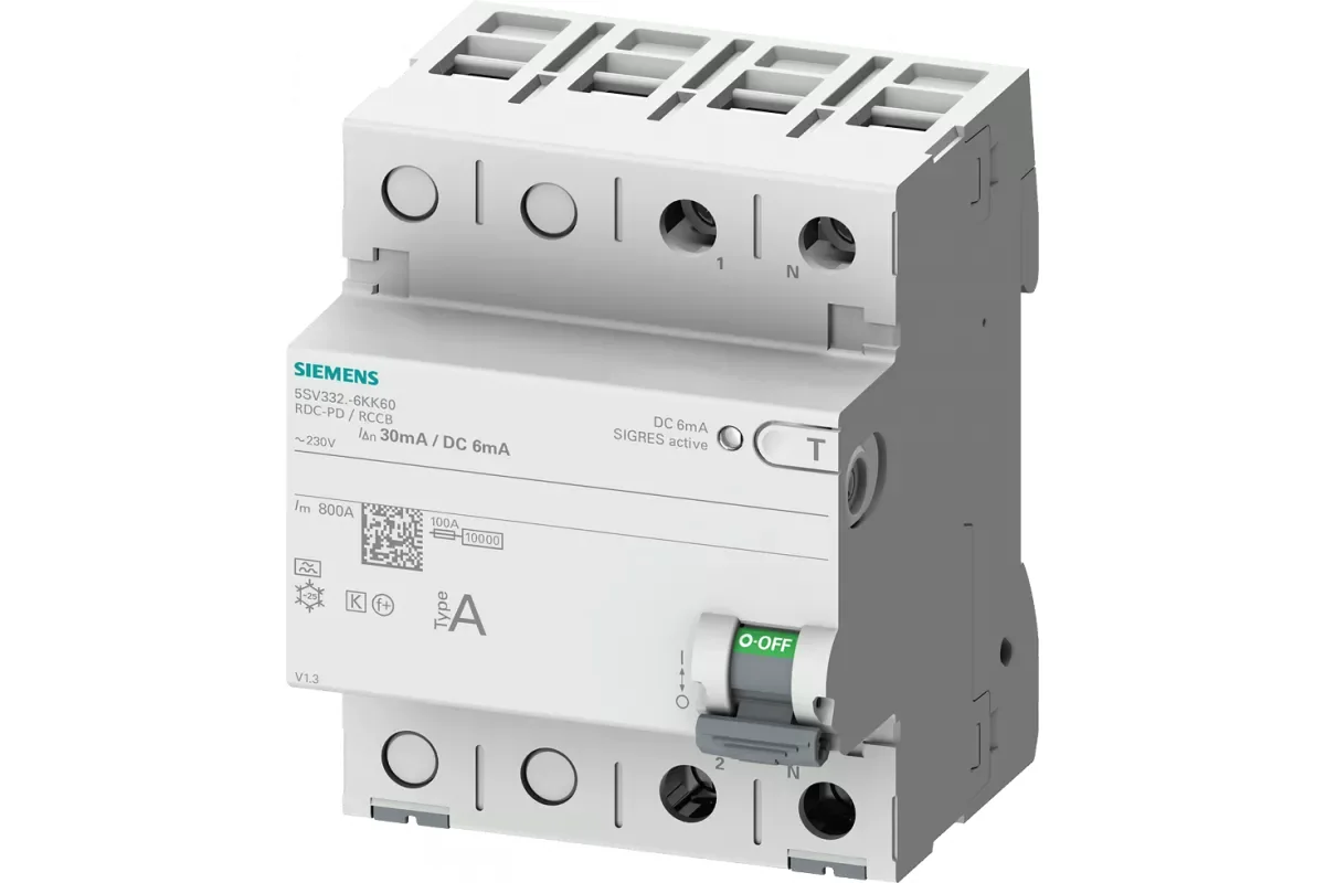 Siemens 5SV3324-4 — УЗО - устройства защитного отключения