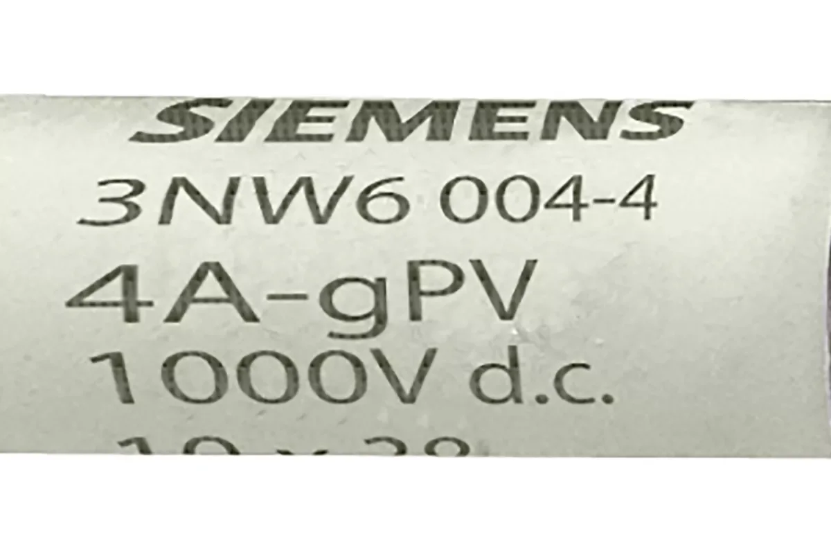 Siemens 3NW6001-4 — Конструктив цилиндрических предохранителей