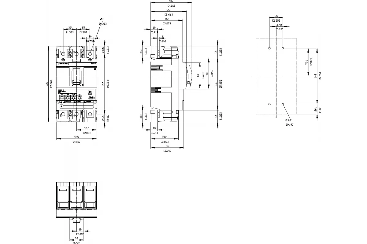 Siemens 3VA6140-8HM41-2AA0 — Автоматический выключатель