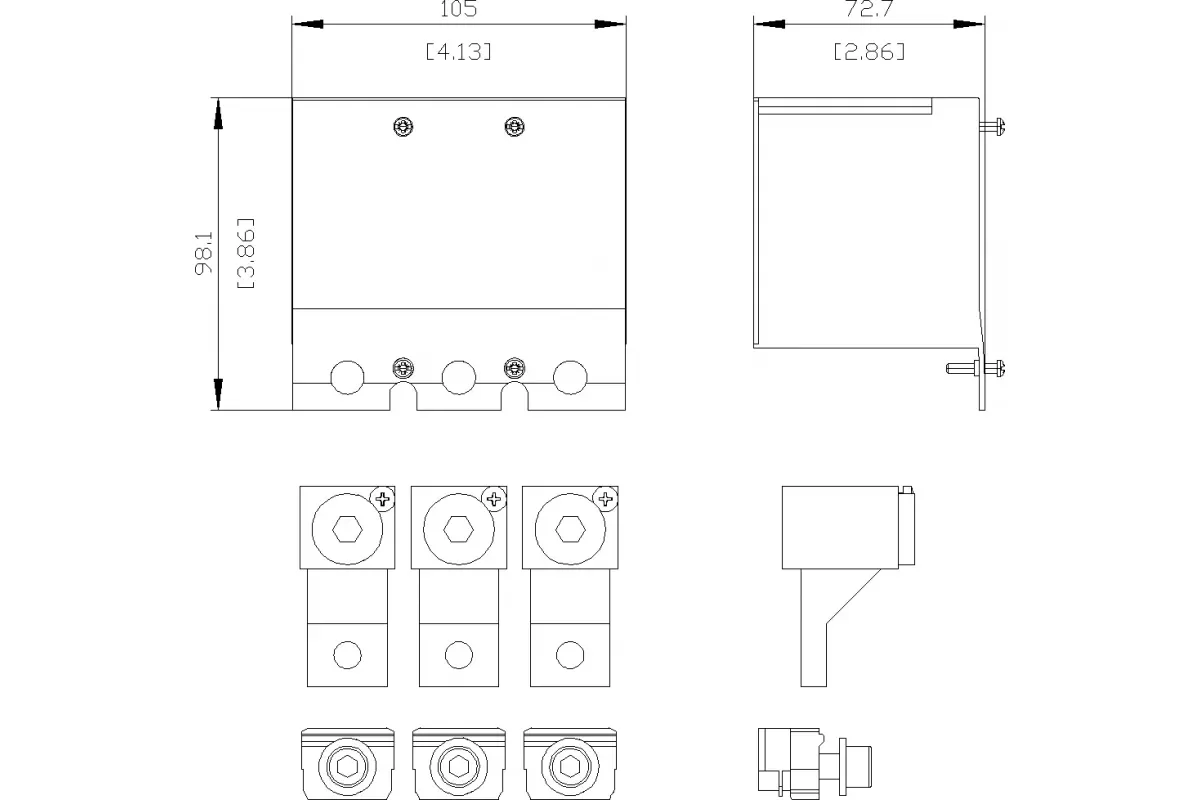 Siemens 3VA9233-0JA12 — Рамочная клемма