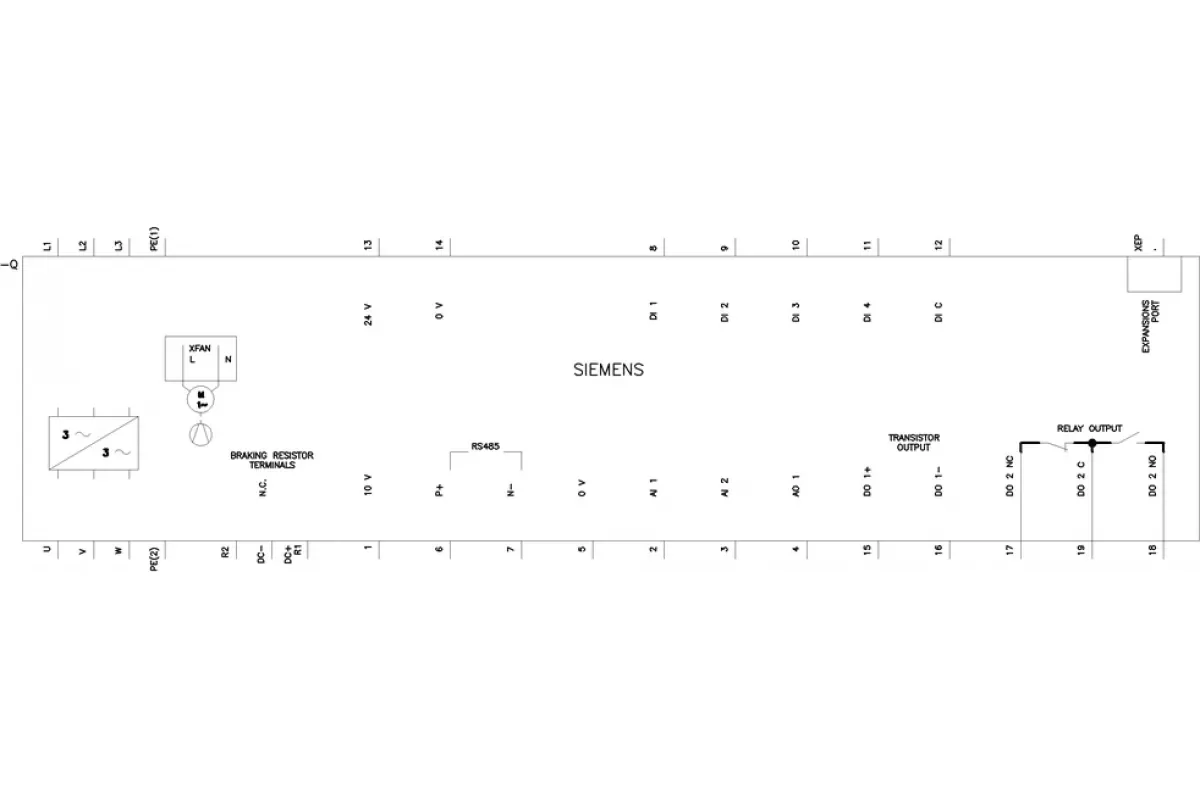 Siemens 6SL3210-5BE21-5CV1 — компонент приводной техники