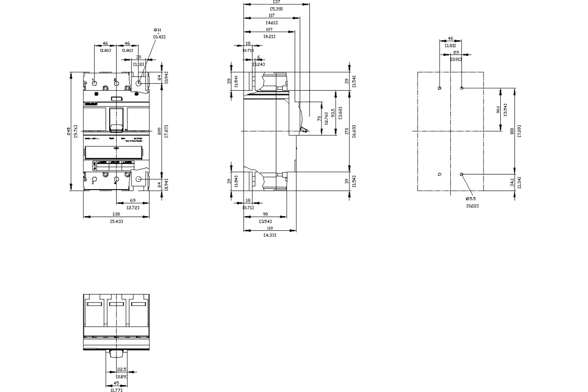 Siemens 3VA5460-5EC61-0AA0 — Автоматический выключатель