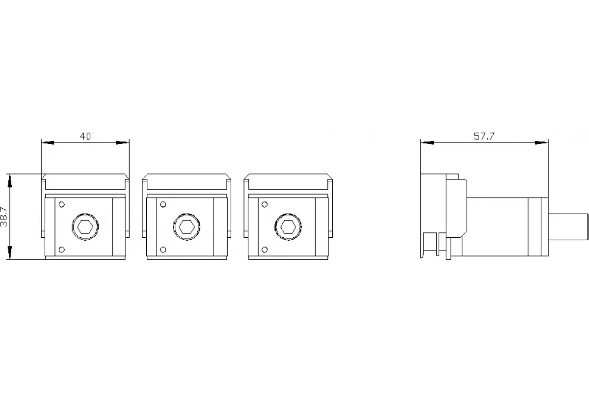 Siemens 3VA9483-0JA13 — Рамочный зажим