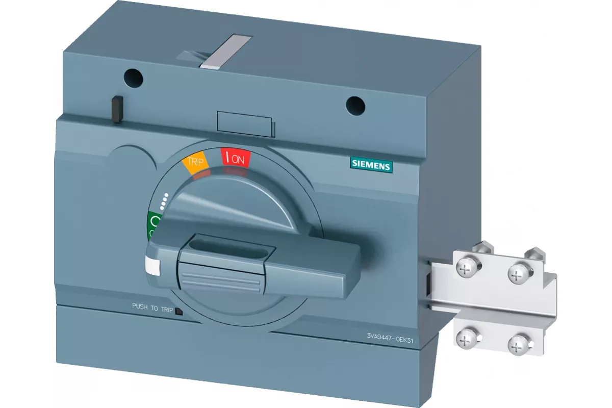 Siemens 3VA9447-0EK27 — Фронтальный поворотный привод для аварийного отключения с блокировкой двери мэк