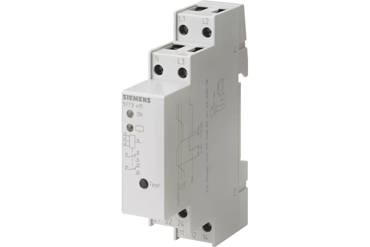 Siemens 5TT3404 — Реле напряжения >N< 5TT3 19 и 5TT3 4, установочная глубина 55 mm