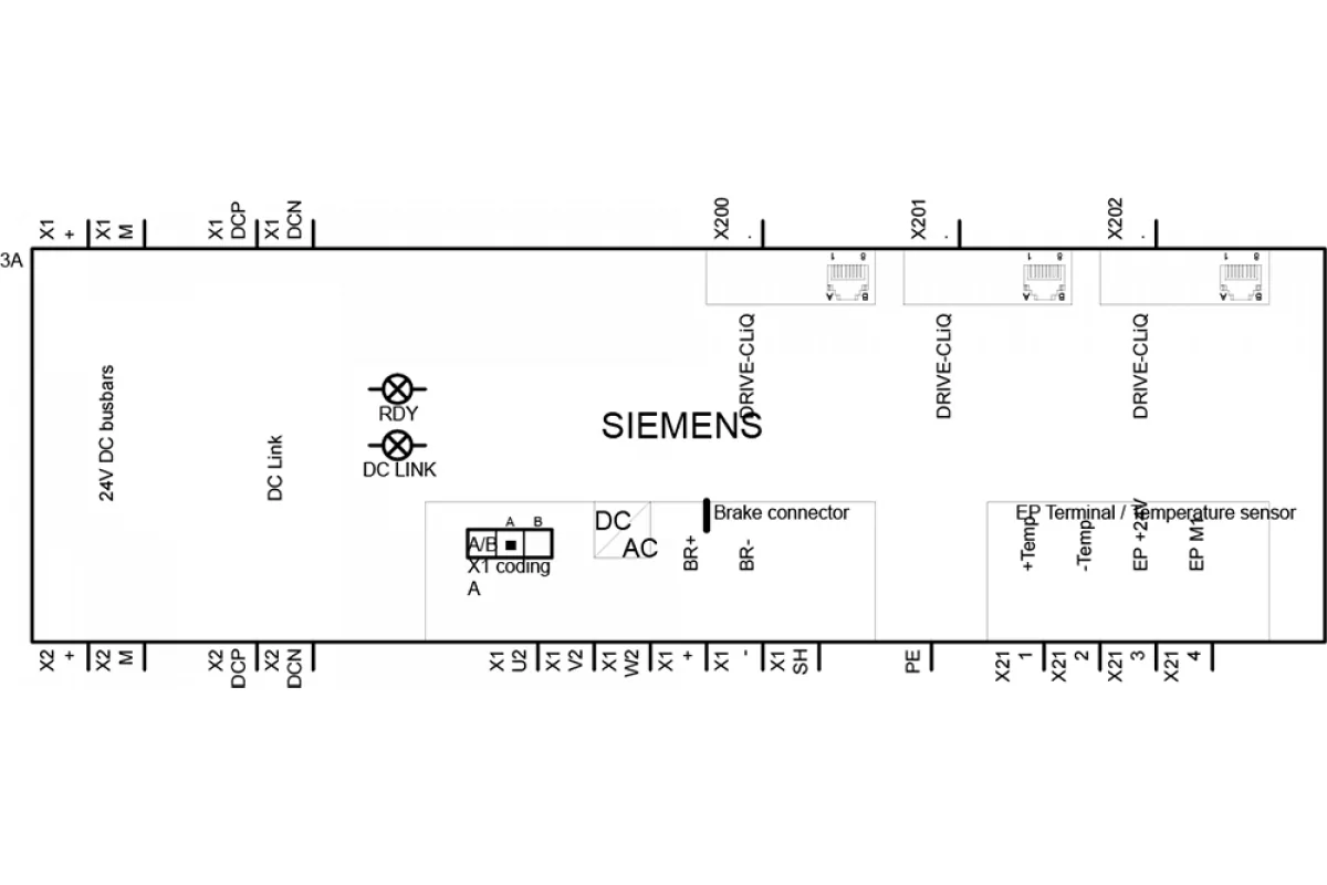 Siemens 6SL3121-2TE21-0AA4 — промышленный компонент