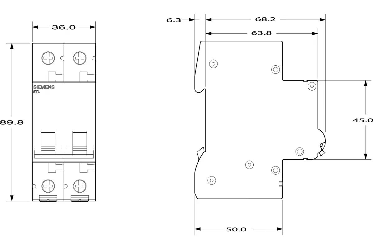 Siemens 5TL1363-1 — Выключатели 5TL1 ВКЛ/ВЫКЛ