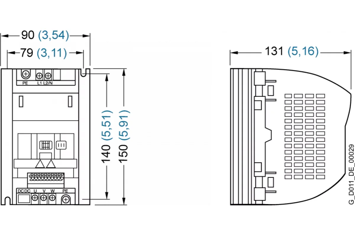 Siemens 6SL3211-0AB17-5BA1 — CPM110 ПРИВОД ПЕРЕМ