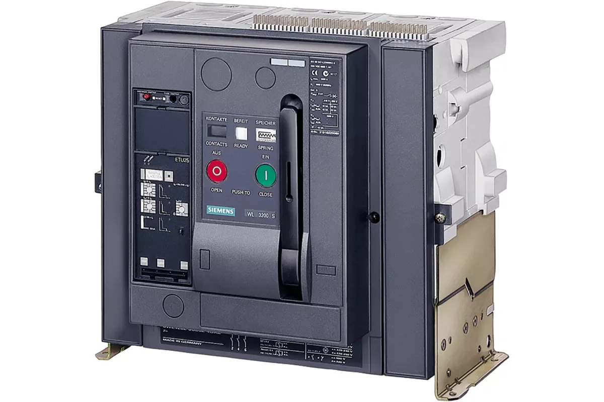 Siemens 3WL1208-4EB36-4GA4-Z C20+K07+R21+T40 — Воздушный выключатель выкатной с корзиной