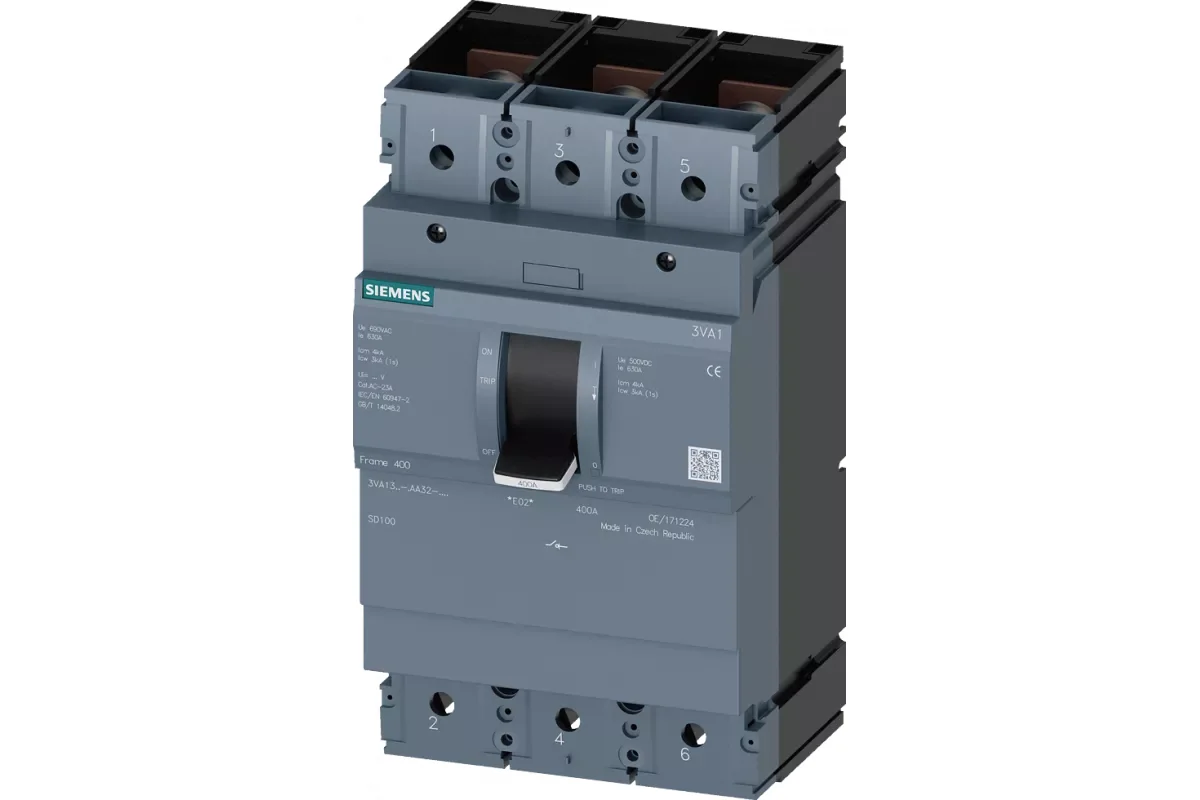 Siemens 3VA1332-4EF32-0AA0 — 3VA автоматические выключатели в литом корпусе до 250 A