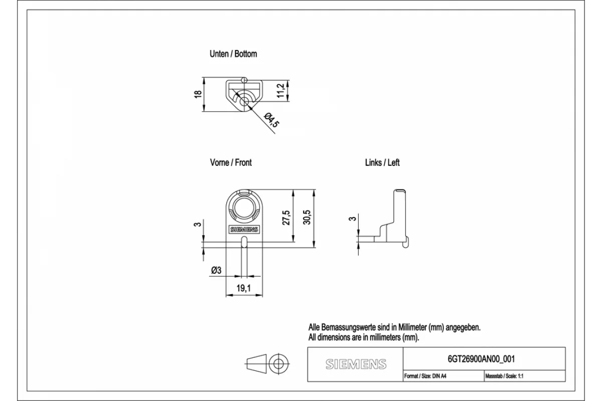 Siemens 6GT2690-0AH00 — Крышка крепления для