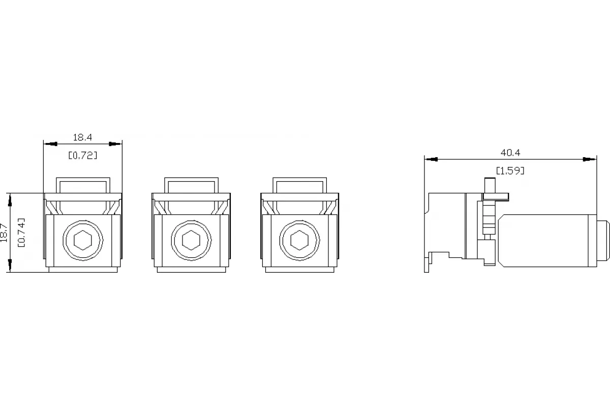 Siemens 3VA9133-0JD11 — Клемма для проводов круглого сечения cu