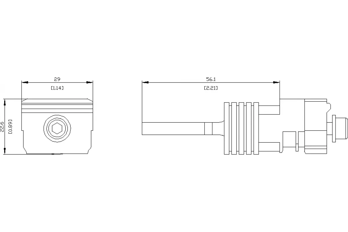 Siemens 3VA9241-0QE10 — Задний плоский контакт коротк