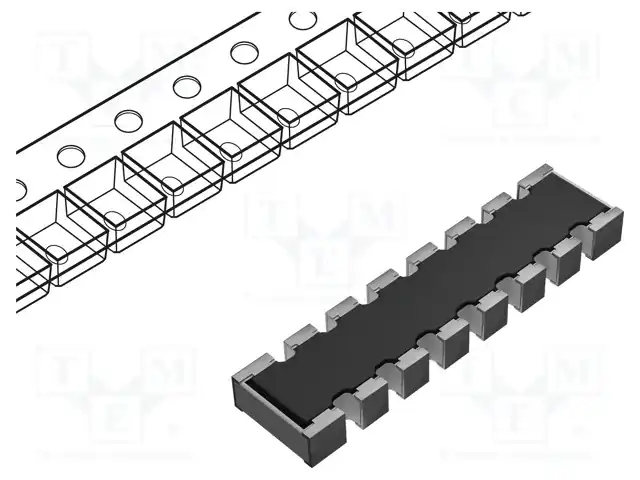 YAGEO YC248-JR-07100KL — Резисторные сборки YC248-JR-07100KL