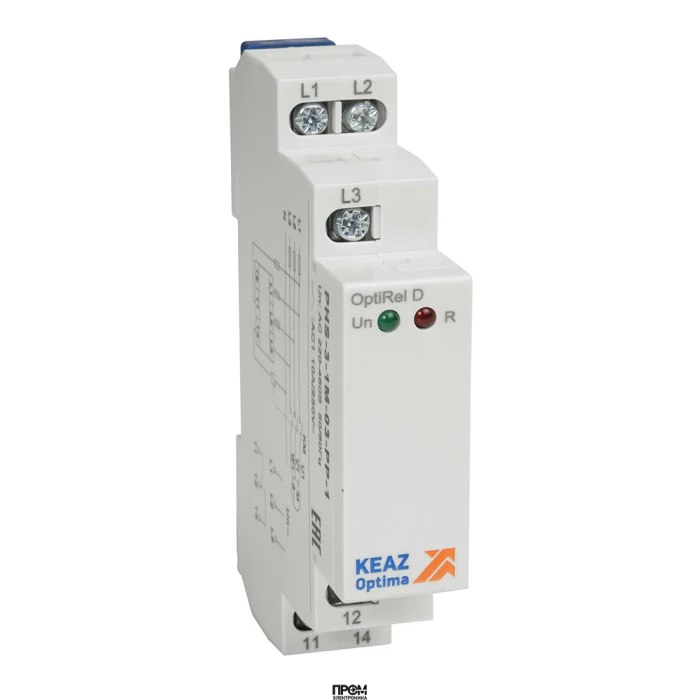 Реле контроля фаз PHS-3-1M-03-PP-1чередования обрыва фаз 3Ф 1СО 331988, Реле контроля