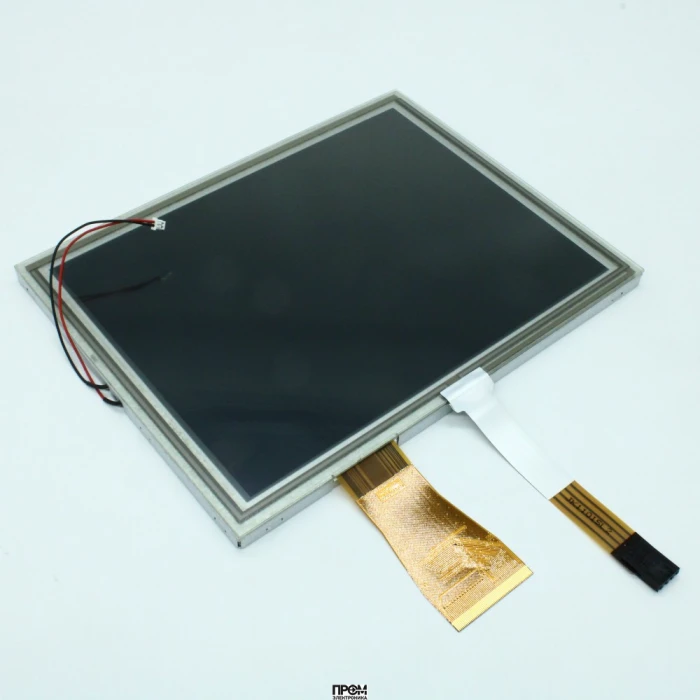MI0800ET-1, TFT 8.0", 800x600, RGB интерфейс, 24-бит, LED подсветка, яркость 200Кд/м2, контрастность 400:1, напр. питания 5В, 15В, 42В, -20°С...+70°С