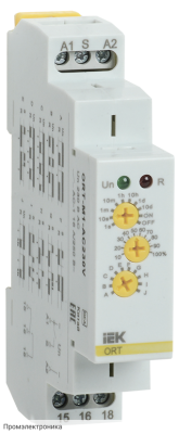 ORT многофункциональное 1 контакт 230В AС IEK - реле времени