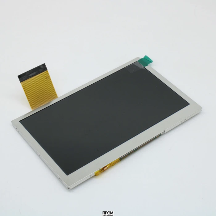 TFT-H043A12SVISS5N40, TFT 4.3", 800xRGBx480, 8/16-битный паралл. интерфейс, MCU, напр. питания 3,3 В, FULL o’clock, драйвер ST7262+SSD1963, -30...+80°С