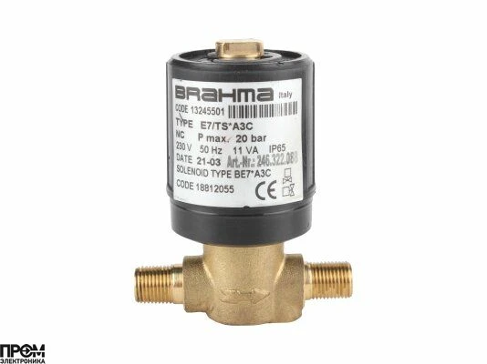 Жидкотопливный электромагнитный клапан Brahma E7/TS*A3C 13245501