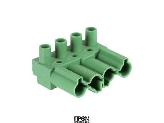 Штекер Elco 4P зелёный, мама, 13004779