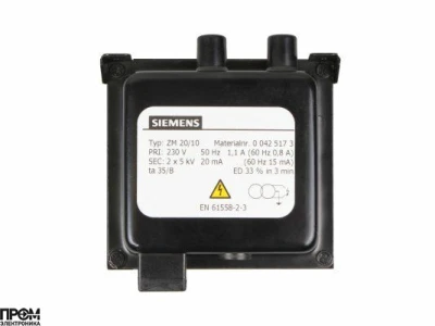 Трансформатор поджига Siemens ZM 20/10 00425173