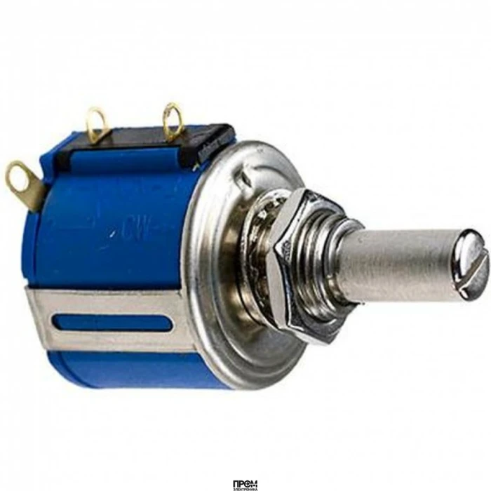 3540S-1-101L, Потенциометр 100Ом 2Вт линейный, вал 6.34мм