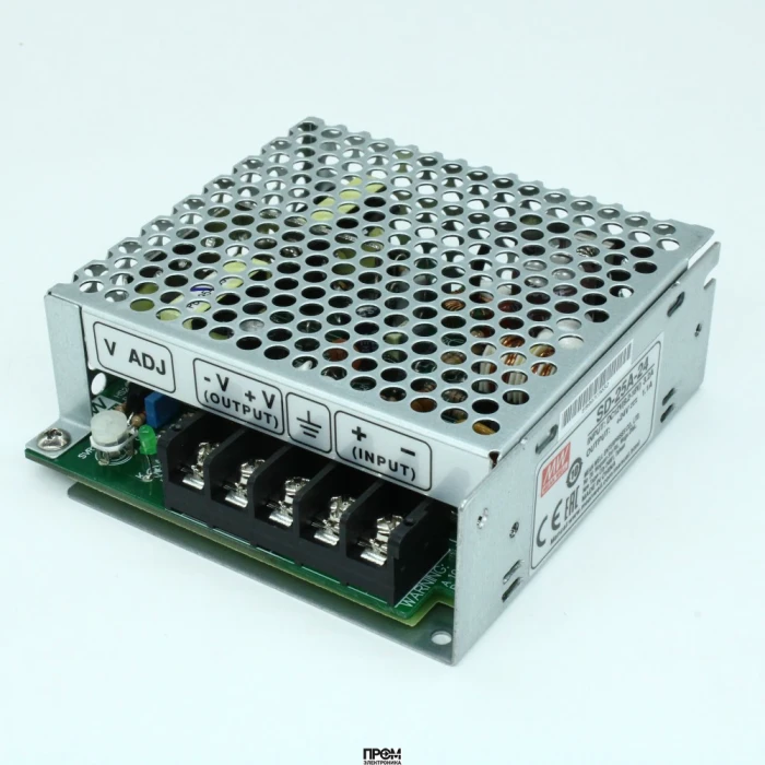 SD-25A-24, DC-DC, 25Вт, Uвх=9 - 18В, Uвых=24В/1.1А, изоляция 1500В DC, рег. Вых=±10%Uном, в кожухе 99х97х35мм, -10°С…+60°С