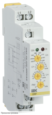 ORF 06 3 фазы 220-460В AC IEK - реле контроля фаз