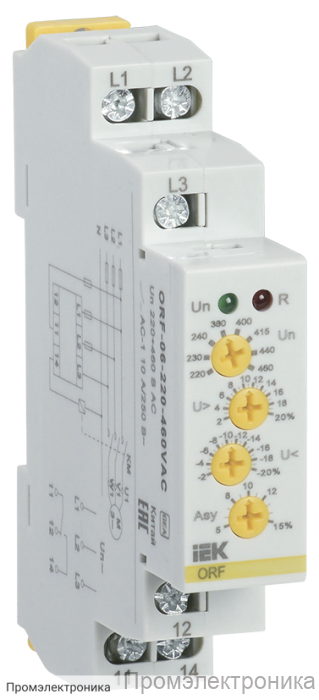 ORF 06 3 фазы 220-460В AC IEK - реле контроля фаз