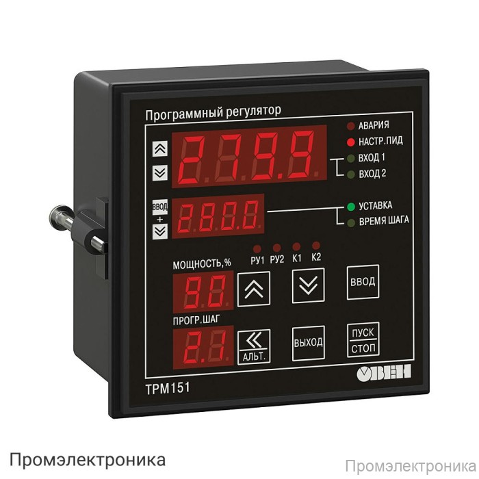 ТРМ151-Щ1.РР.01 - универсальный двухканальный программный ПИД-регулятор