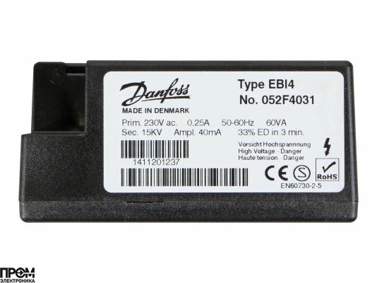 Трансформатор розжига Danfoss EBI4 052F4031