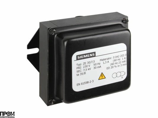 Трансформатор поджига Siemens ZE 30/7,5 00422030