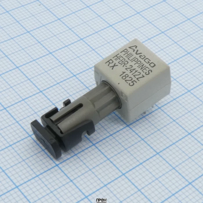 HFBR-2412Z, Оптоволоконный приемник 5 МБод 820нм 8-Pin -40...+85 С (Plastic ST Port)