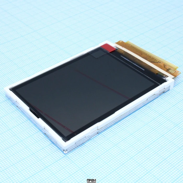 WF0283ATDAJDNN0#, TFT 2.83", 240xRGBx320, трансфлективный, подсветка белая, драйвер HX8367-A, MCU/SPI/RGB интерфейс, 3 o'clock, -20 ... 70 °C