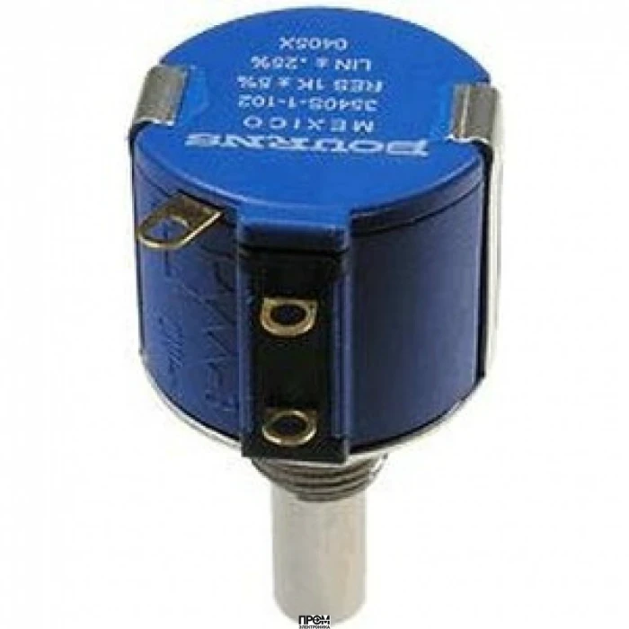 3540S-1-202L, Потенциометр 2кОм 2Вт линейный, вал 6.34мм