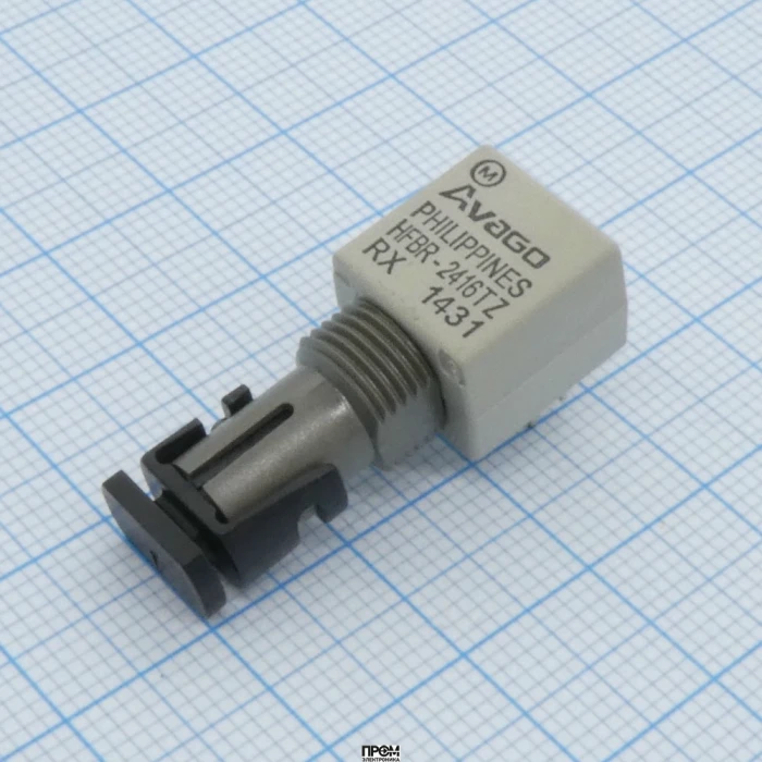 HFBR-2416TZ, Оптоволоконный приемник 160 МБод 820нм 8-Pin -40...+85 С (Plastic ST-Threaded Port)