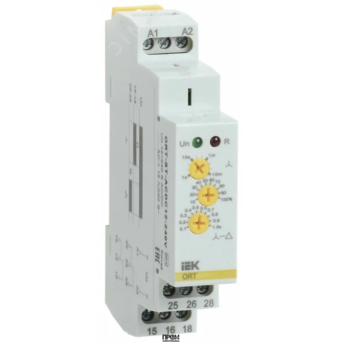 Реле пуска звезда-треугольник ORT.12-230 В AC/DC ORT-ST-ACDC12-240V, Реле времени, таймер