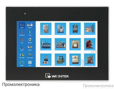 cMT3072XH2 - 7″ панель оператора Weintek (CODESYS,MQTT,OPC UA,IPS)