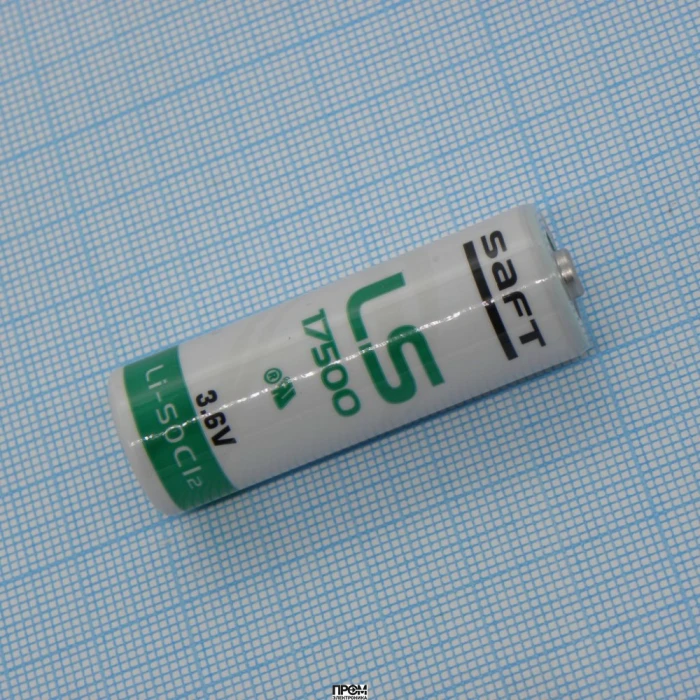 Батарея Saft LS 17500/STD 3.6В, Элемент питания литиевый 3.6В, типоразмер А, без выводов
