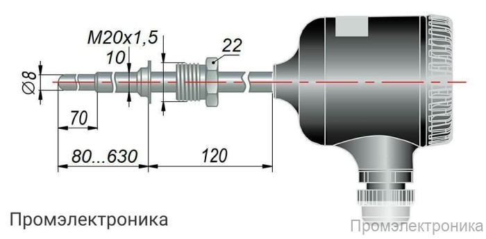 ДТС055М.И - термопреобразователь сопротивления с выходным сигналом 4...20 мА