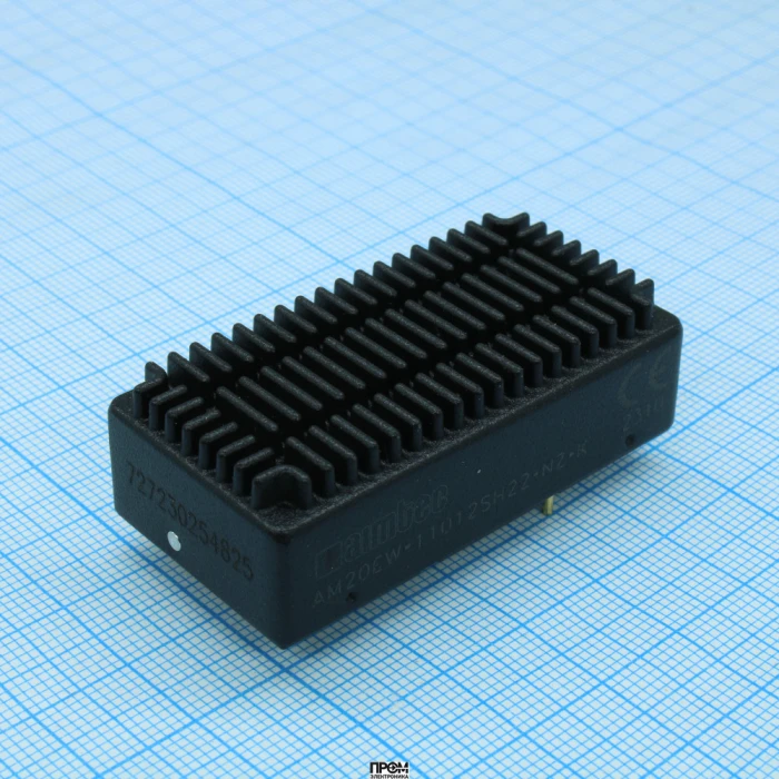 AM20EW-11012SH22-NZ-K, DC/DC, 20Вт, вход 40…160В, выход 12В/1.667А, изоляция 2250В DC, КПД 85%, максимальная емкостная нагрузка не более 1600мкФ, вход On/Off, 2x1", 76x31.5x25.1мм, -40…85°C, металл