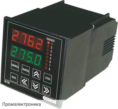 УКТ38-В - устройство контроля температуры 8-ми канальное со встроенным барьером искрозащиты