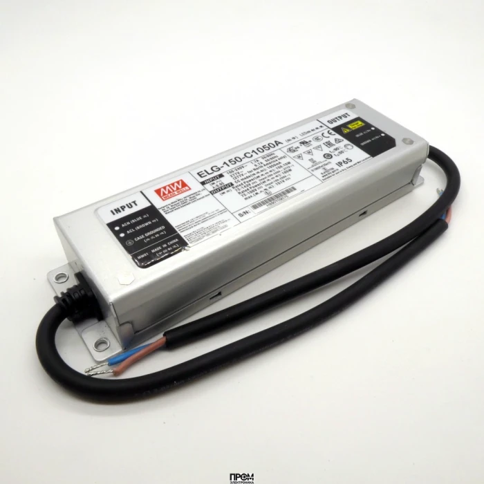 ELG-150-C1050A, AC/DC драйвер электропитания светодиодов 150 Вт, стабилизация тока
