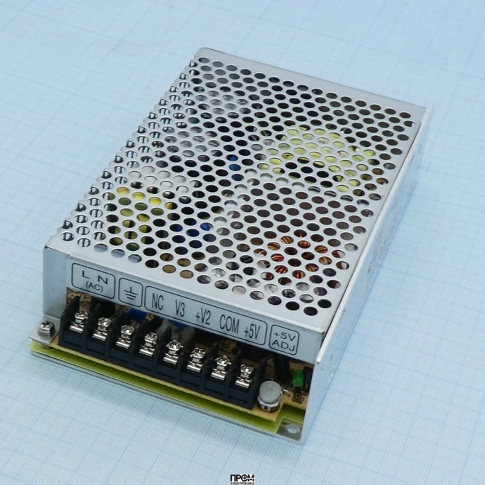 RT-85C, AC-DC, 87.5W, output 5V/7A, +15V/3A, -15V/0.5А, input 88...264В АС, 47...63Гц/ 125...373 В DC, -20...+70, in a casing
